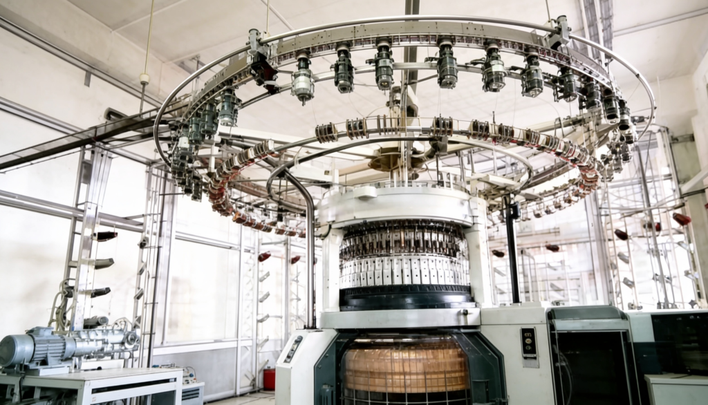 เครื่องถักผ้าวงกลม (Circular knit machine)