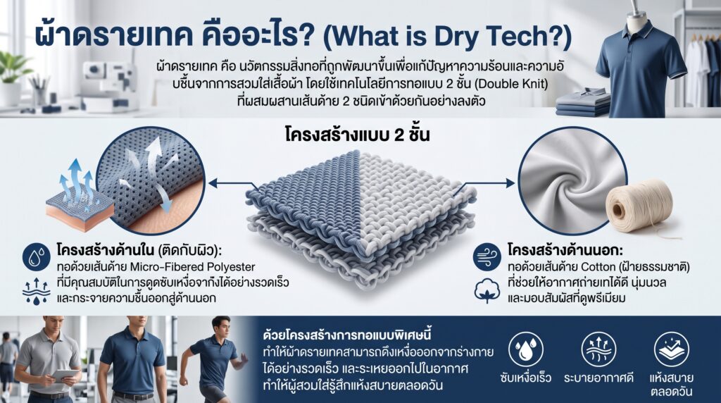 ผ้าดรายเทค คืออะไร (What is Dry Tech)